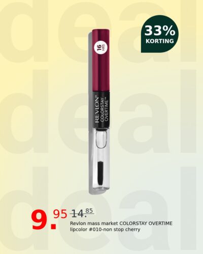 Revlon mass market COLORSTAY OVERTIME lipcolor #010-non stop cherry