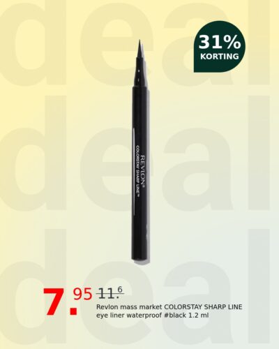 Revlon mass market COLORSTAY SHARP LINE eye liner waterproof #black 1.2 ml