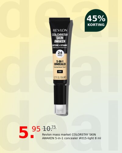 Revlon mass market COLORSTAY SKIN AWAKEN 5-in-1 concealer #015-light 8 ml