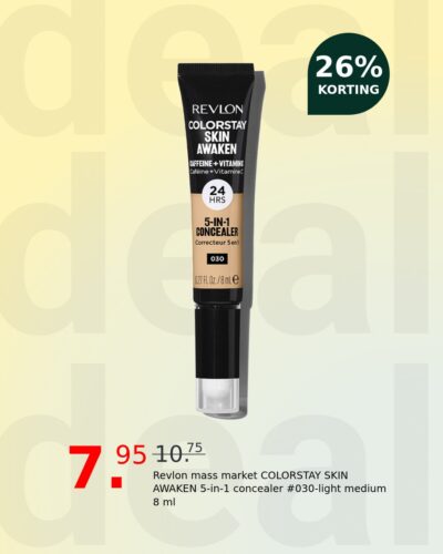 Revlon mass market COLORSTAY SKIN AWAKEN 5-in-1 concealer #030-light medium 8 ml