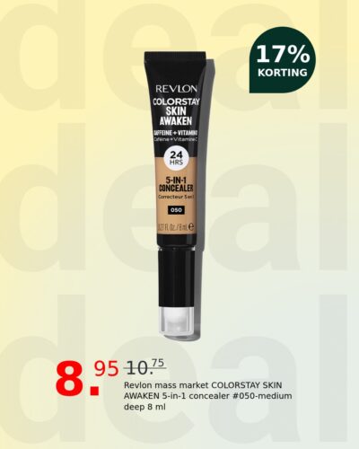 Revlon mass market COLORSTAY SKIN AWAKEN 5-in-1 concealer #050-medium deep 8 ml