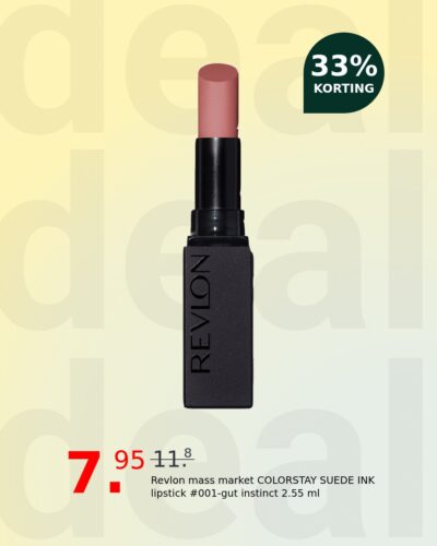 Revlon mass market COLORSTAY SUEDE INK lipstick #001-gut instinct 2.55 ml