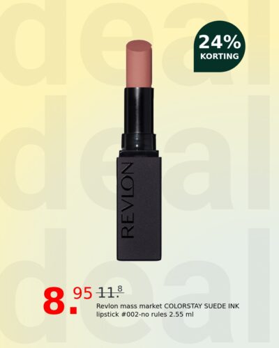 Revlon mass market COLORSTAY SUEDE INK lipstick #002-no rules 2.55 ml