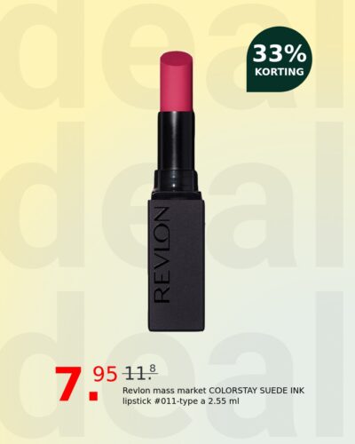 Revlon mass market COLORSTAY SUEDE INK lipstick #011-type a 2.55 ml