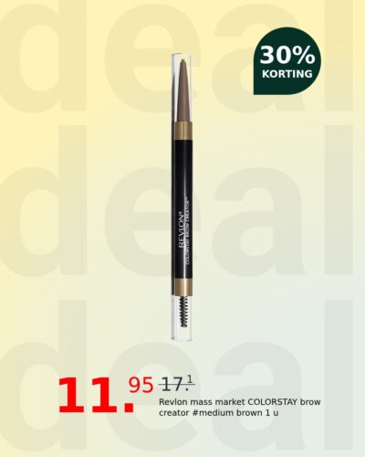 Revlon mass market COLORSTAY brow creator #medium brown 1 u