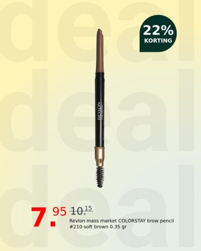 Revlon mass market COLORSTAY brow pencil #210-soft brown 0.35 gr