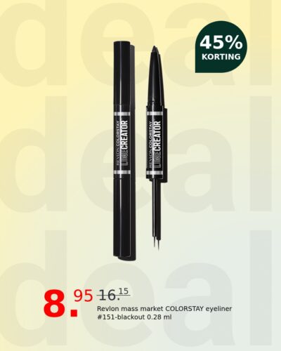 Revlon mass market COLORSTAY eyeliner #151-blackout 0.28 ml
