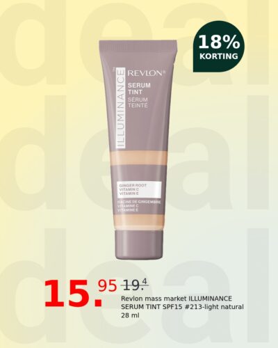 Revlon mass market ILLUMINANCE SERUM TINT SPF15 #213-light natural 28 ml