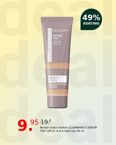 Revlon mass market ILLUMINANCE SERUM TINT SPF15 #313-light tan 28 ml