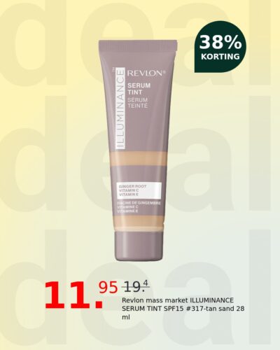 Revlon mass market ILLUMINANCE SERUM TINT SPF15 #317-tan sand 28 ml