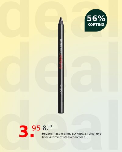 Revlon mass market SO FIERCE! vinyl eye liner #force of steel-charcoal 1 u