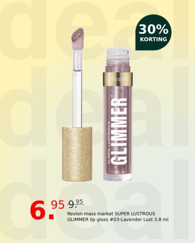 Revlon mass market SUPER LUSTROUS GLIMMER lip gloss #03-Lavender Lust 3.8 ml