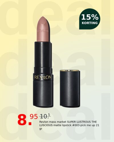 Revlon mass market SUPER LUSTROUS THE LUSCIOUS matte lipstick #003-pick me up 21 gr
