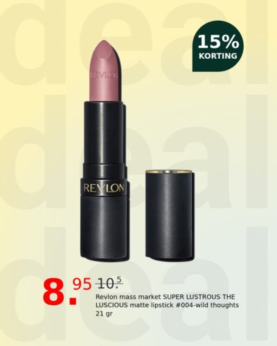 Revlon mass market SUPER LUSTROUS THE LUSCIOUS matte lipstick #004-wild thoughts 21 gr