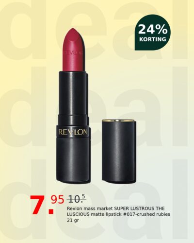 Revlon mass market SUPER LUSTROUS THE LUSCIOUS matte lipstick #017-crushed rubies 21 gr