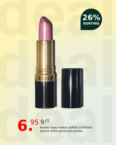 Revlon mass market SUPER LUSTROUS lipstick #450-gentlemen prefer...