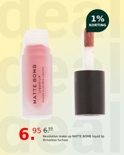 Revolution make up MATTE BOMB liquid lip #clueless fuchsia