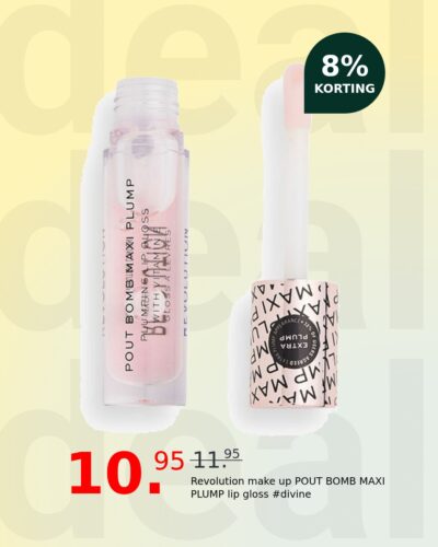 Revolution make up POUT BOMB MAXI PLUMP lip gloss #divine
