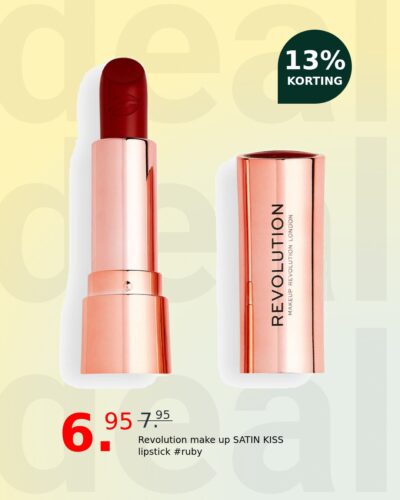 Revolution make up SATIN KISS lipstick #ruby