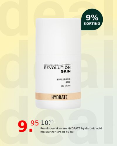 Revolution skincare HYDRATE hyaluronic acid moisturizer SPF30 50 ml