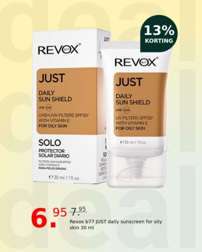 Revox b77 JUST daily sunscreen for oily skin 30 ml