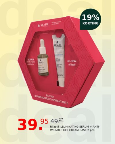 Rilastil ILLUMINATING SERUM + ANTI-WRINKLE GEL CREAM CASE 2 pcs