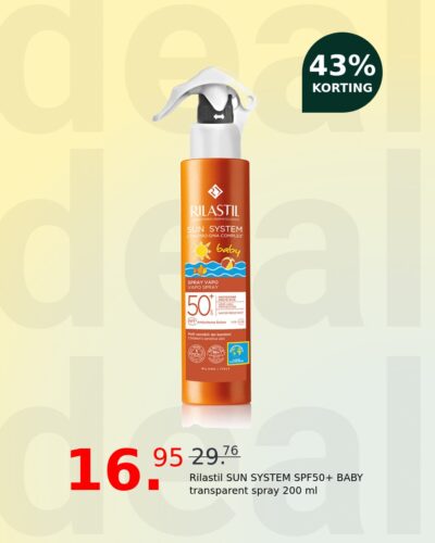 Rilastil SUN SYSTEM SPF50+ BABY transparent spray 200 ml
