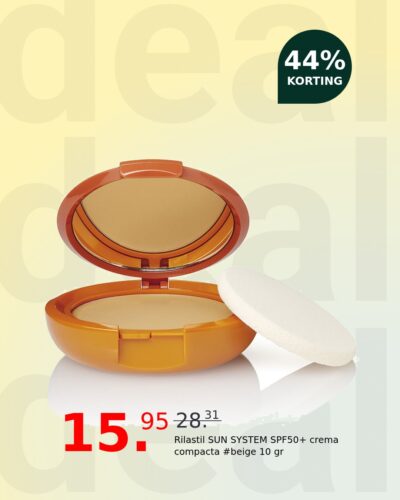 Rilastil SUN SYSTEM SPF50+ crema compacta #beige 10 gr