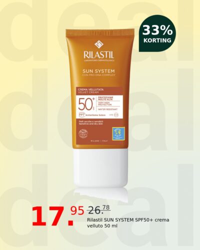 Rilastil SUN SYSTEM SPF50+ crema velluto 50 ml
