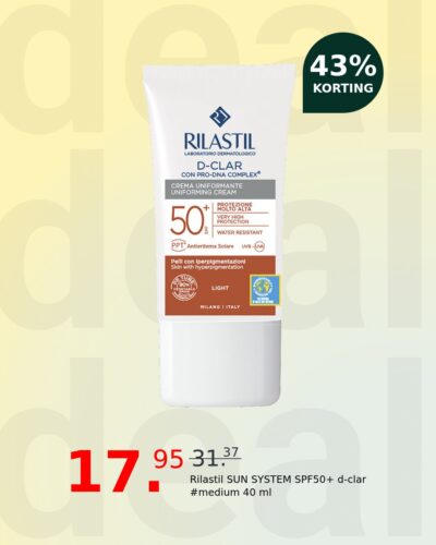 Rilastil SUN SYSTEM SPF50+ d-clar #medium 40 ml