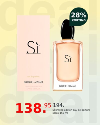 SÌ limited edition eau de parfum spray 150 ml