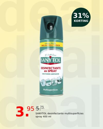 SANYTOL desinfectante multisuperficies spray 400 ml
