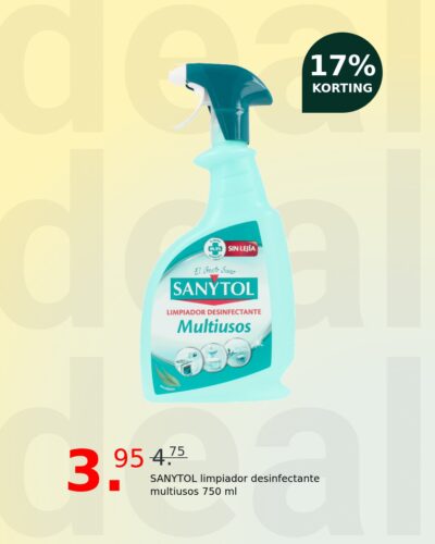 SANYTOL limpiador desinfectante multiusos 750 ml