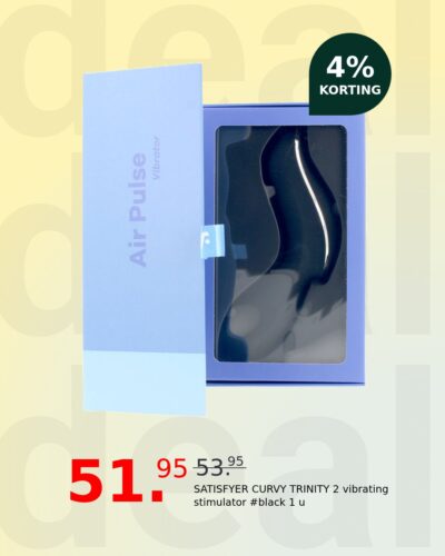 SATISFYER CURVY TRINITY 2 vibrating stimulator #black 1 u