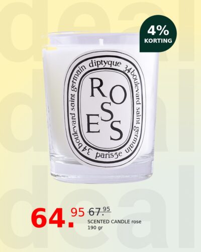SCENTED CANDLE rose 190 gr