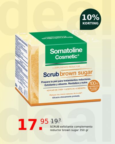 SCRUB exfoliante complemento reductor brown sugar 350 gr