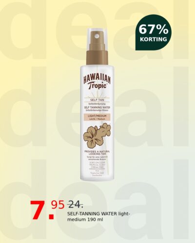 SELF-TANNING WATER light-medium 190 ml