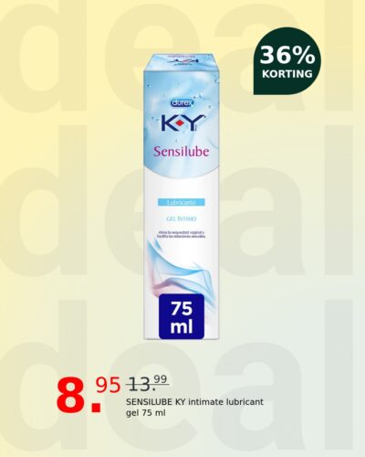 SENSILUBE KY intimate lubricant gel 75 ml