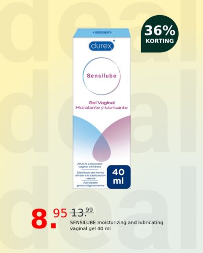 SENSILUBE moisturizing and lubricating vaginal gel 40 ml
