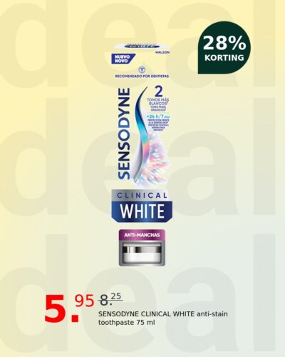 SENSODYNE CLINICAL WHITE anti-stain toothpaste 75 ml