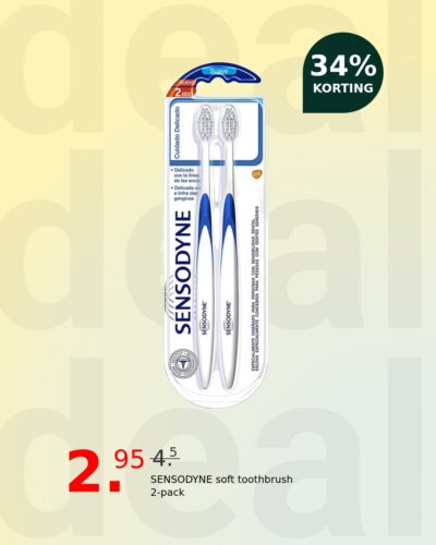 SENSODYNE soft toothbrush 2-pack