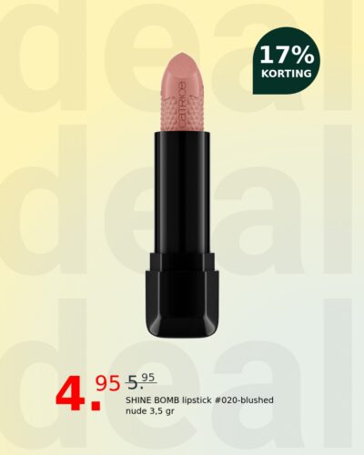 SHINE BOMB lipstick #020-blushed nude 3,5 gr