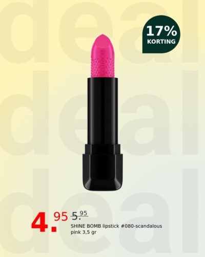 SHINE BOMB lipstick #080-scandalous pink 3,5 gr