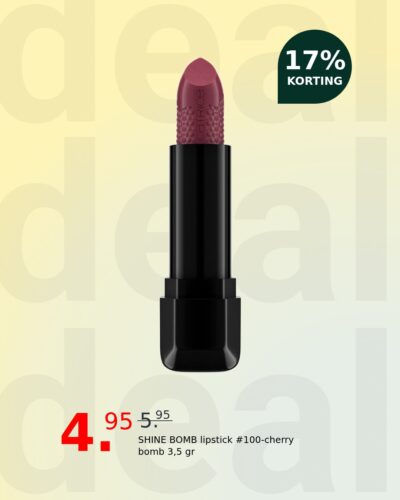 SHINE BOMB lipstick #100-cherry bomb 3,5 gr
