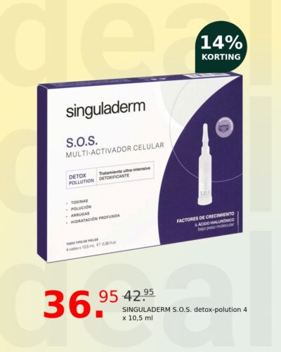 SINGULADERM S.O.S. detox-polution 4 x 10,5 ml
