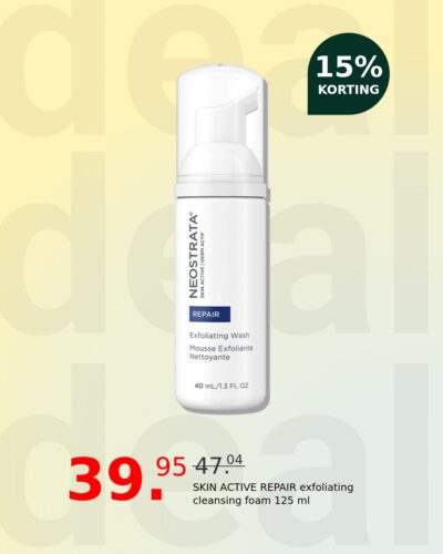 SKIN ACTIVE REPAIR exfoliating cleansing foam 125 ml