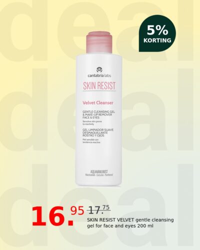 SKIN RESIST VELVET gentle cleansing gel for face and eyes 200 ml