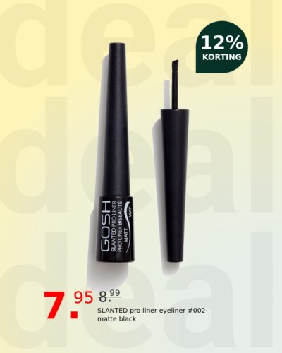 SLANTED pro liner eyeliner #002-matte black