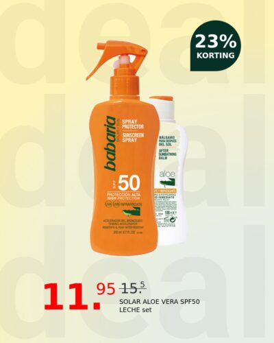 SOLAR ALOE VERA SPF50 LECHE set
