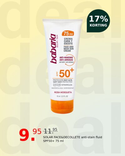 SOLAR FACE&DECOLLETE anti-stain fluid SPF50+ 75 ml